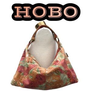 HOBO Floral Shoulder Bag - Red and Green